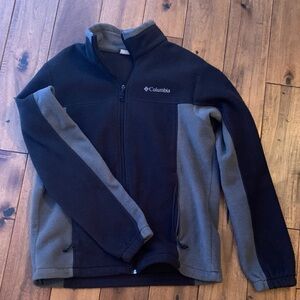 Men’s Columbia Two-Tone Black and Gray Jacket/Fleece